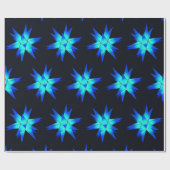 Papier Cadeau Star morave de Blue Herrnhuter (Plat)
