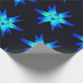 Papier Cadeau Star morave de Blue Herrnhuter (Coin)