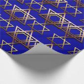 Papier Cadeau Star of David Hanoukka Wrapping Paper (Coin)