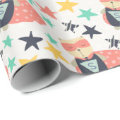 Papier Cadeau Star Super Hero (Coin rond)