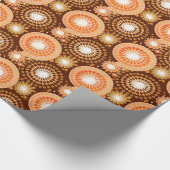 Papier Cadeau Starburbs et pingwheel, chocolat et cuivre (Coin)