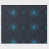 Papier Cadeau Starburst bleu (Plat)