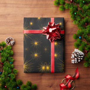 Papier Cadeau Starburst jaune