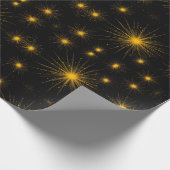 Papier Cadeau Starburst jaune (Coin)