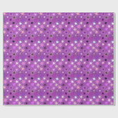Papier Cadeau Starburst moderne imprimer, violet violet et orchi (Plat)