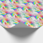 Papier Cadeau Starburst Unicorn Princess Rainbow (Coin)