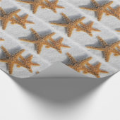 Papier Cadeau Starfish dans Sand Beach Wedding (Coin)