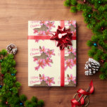Papier Cadeau Starfish Pink Plumeria Tropical Christmas Occasion<br><div class="desc">Starfish et plumeria fleurs papier d'emballage à motifs pour Noël, anniversaire ou autre occasion. L'arrière - plan cru aux fleurs hawaïennes enveloppé autour d'une étoile marron est le motif avec un modèle de texte rose. L'exemple de texte est "Joyeux Noël" mais fonctionnerait pour les anniversaires, la remise des diplômes, le...</div>