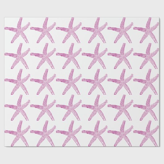 Papier Cadeau Starfish Plage Motif Plage Plage Plage Plage Plat (Plat)