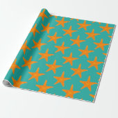 Papier Cadeau Starfish Star Fish Beach Seashell Seashore (Déroulé)