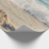 Papier Cadeau Starfish sur une plage de sable Photo (Coin)