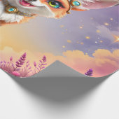 Papier Cadeau Starlit Fox of the Moonlit Meadows. (Coin)