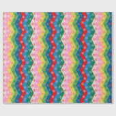 Papier Cadeau Starry Christmas stripes (Plat)