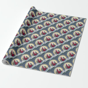 Papier Cadeau Starry Night Belsnickle Père Noël CHRISTMAS PACKAG
