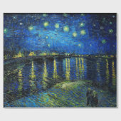 Papier Cadeau Starry Night Over the Rhone par Vincent Van Gogh (Plat)