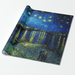 Papier Cadeau Starry Night Over the Rhone par Vincent Van Gogh
