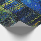 Papier Cadeau Starry Night Over the Rhone par Vincent Van Gogh (Coin)