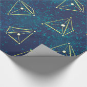 Papier Cadeau Starry Sky Géométrie spatiale Constellations de ch (Coin)