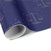 Papier Cadeau stars libra (Coin rond)