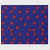 Papier cadeau Stars Rouge et Bleu (Plat)