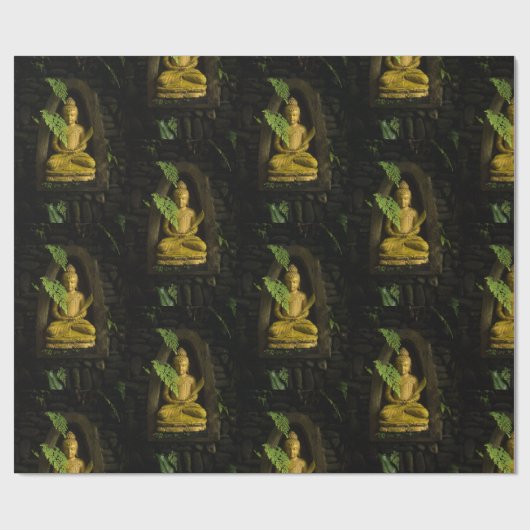 Papier Cadeau Statue bouddhiste thaïlandaise (Plat)