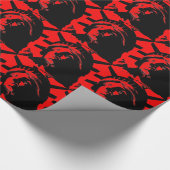 Papier Cadeau Statue d'Art Black & Red Pop de la Liberté (Coin)