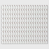 Papier Cadeau Statue de la Liberté NYC Saint Valentin Amour Rose (Plat)