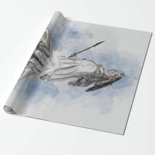 Papier Cadeau Statue grecque classique Athéna