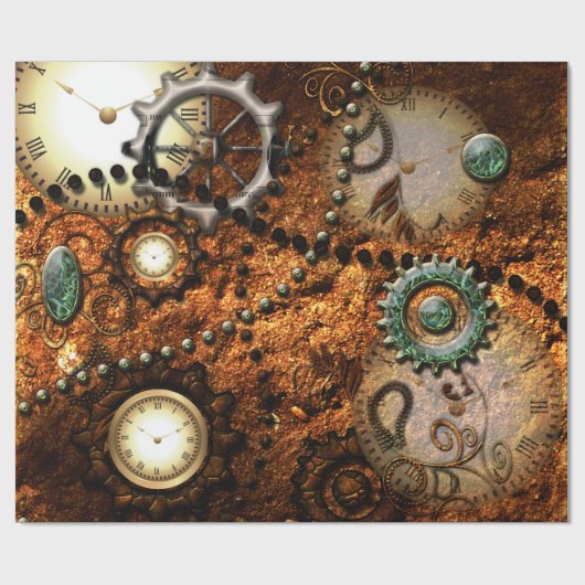 Papier Cadeau Steampunk (Plat)