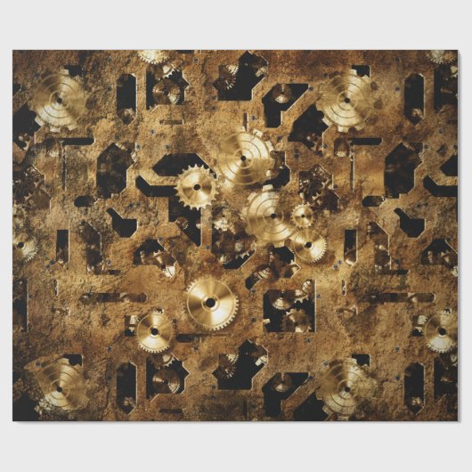 Papier Cadeau Steampunk (Plat)