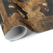 Papier Cadeau Steampunk (Coin rond)