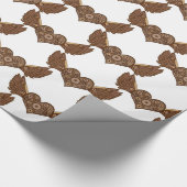 Papier Cadeau Steampunk Coeur ailé avec engrenages Thunder_Cove (Coin)