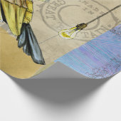 Papier Cadeau Steampunk Fête des pères mécanique d'ingénierie de (Coin)