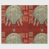 Papier Cadeau Steampunk Hot Air Ballon Ride Polices graphiques (Plat)