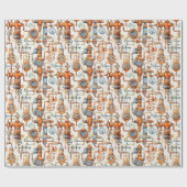 Papier Cadeau Steampunk Retro Vintage (Plat)
