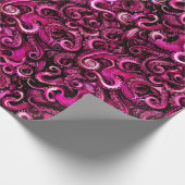 Papier Cadeau Steampunk Sea Life Pink Octopus Tentacles (Coin)