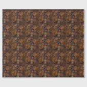 Papier Cadeau Steampunk Super Coloré Gears Rusty (Plat)