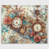 Papier Cadeau Steampunk victorien (Plat)