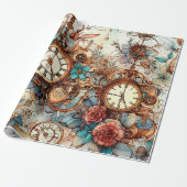 Papier Cadeau Steampunk victorien (Déroulé)