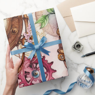 Papier Cadeau Steampunk victorien