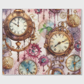 Papier Cadeau Steampunk victorien (Plat)