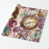 Papier Cadeau Steampunk victorien (Déroulé)