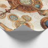 Papier Cadeau Steampunk victorien (Coin)