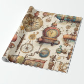 Papier Cadeau Steampunk victorien (Déroulé)