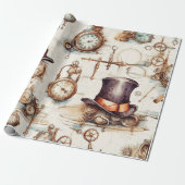 Papier Cadeau Steampunk victorien (Déroulé)