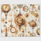 Papier Cadeau Steampunk victorien (Plat)