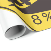 Papier Cadeau Steep Grade Traffic Sign Trucking Hauling Caution (Coin rond)