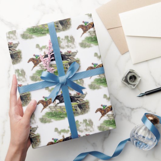 Papier Cadeau "Steeple Chase" (Cadeaux)