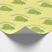 Papier Cadeau Stegosaurus Dinosaur fête d'anniversaire (Coin)