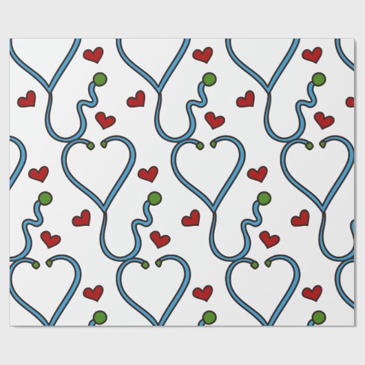 Papier Cadeau Stethoscope (Plat)